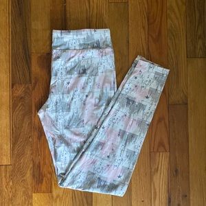 Authentic Disney leggings, Cinderella’s castle design